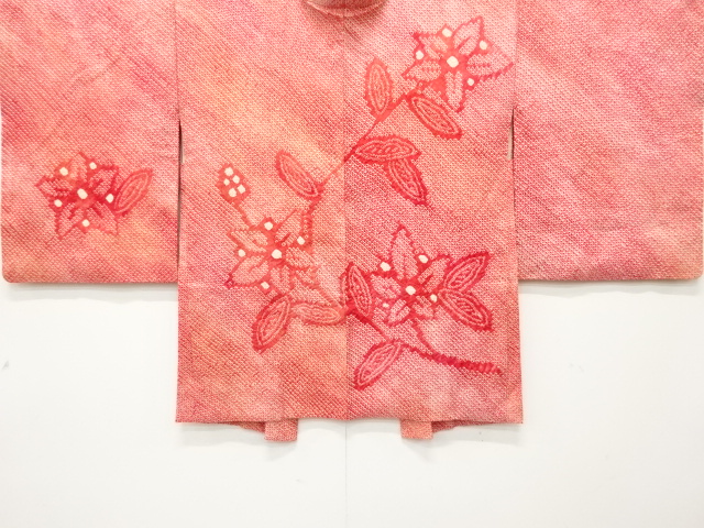 アンティーク　本総絞り　枝花模様　絵羽織